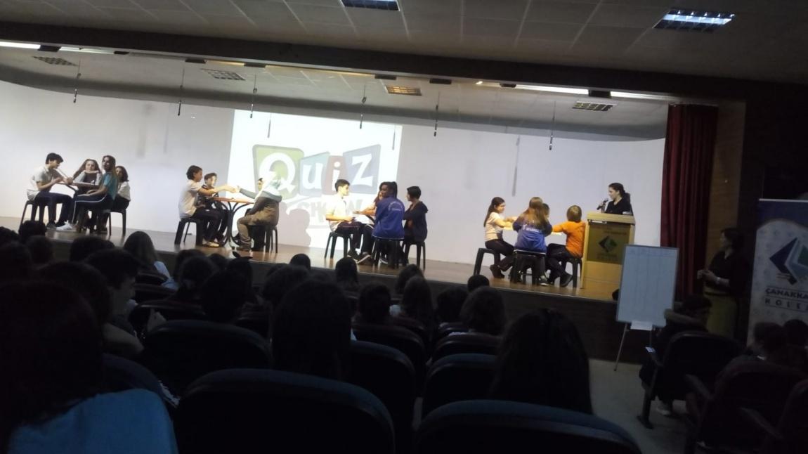 Hami Okul Projesi kapsamında Çanakkale Kolejinde Quiz Show gerçekleştirildi.